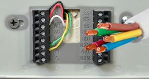 Thermostat Wiring Is Organized and Labeled